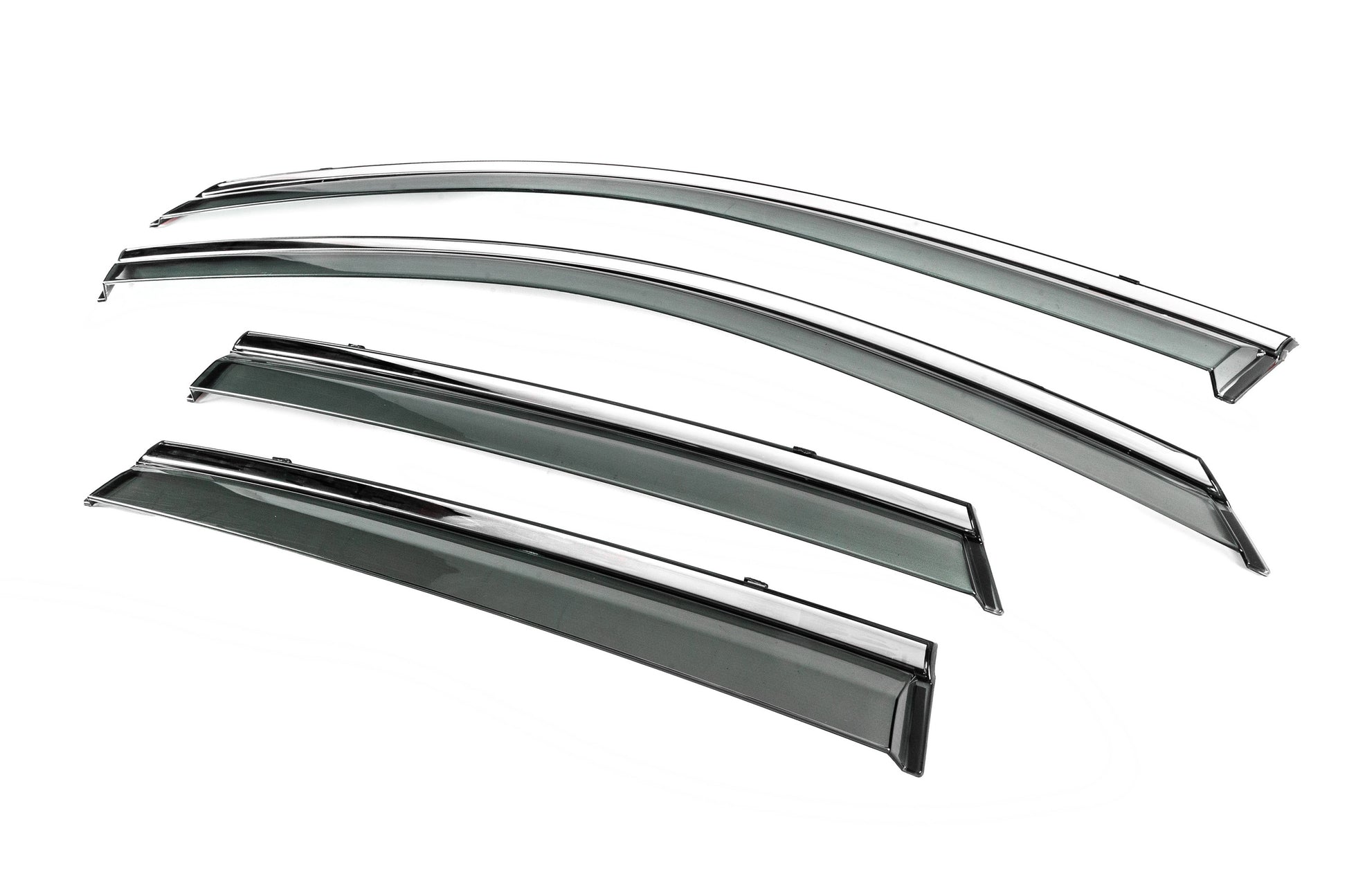 Window Deflectors with Chrome Trim Niken Luxury (HB, 4 pcs) for Audi A3 2020- - image 2