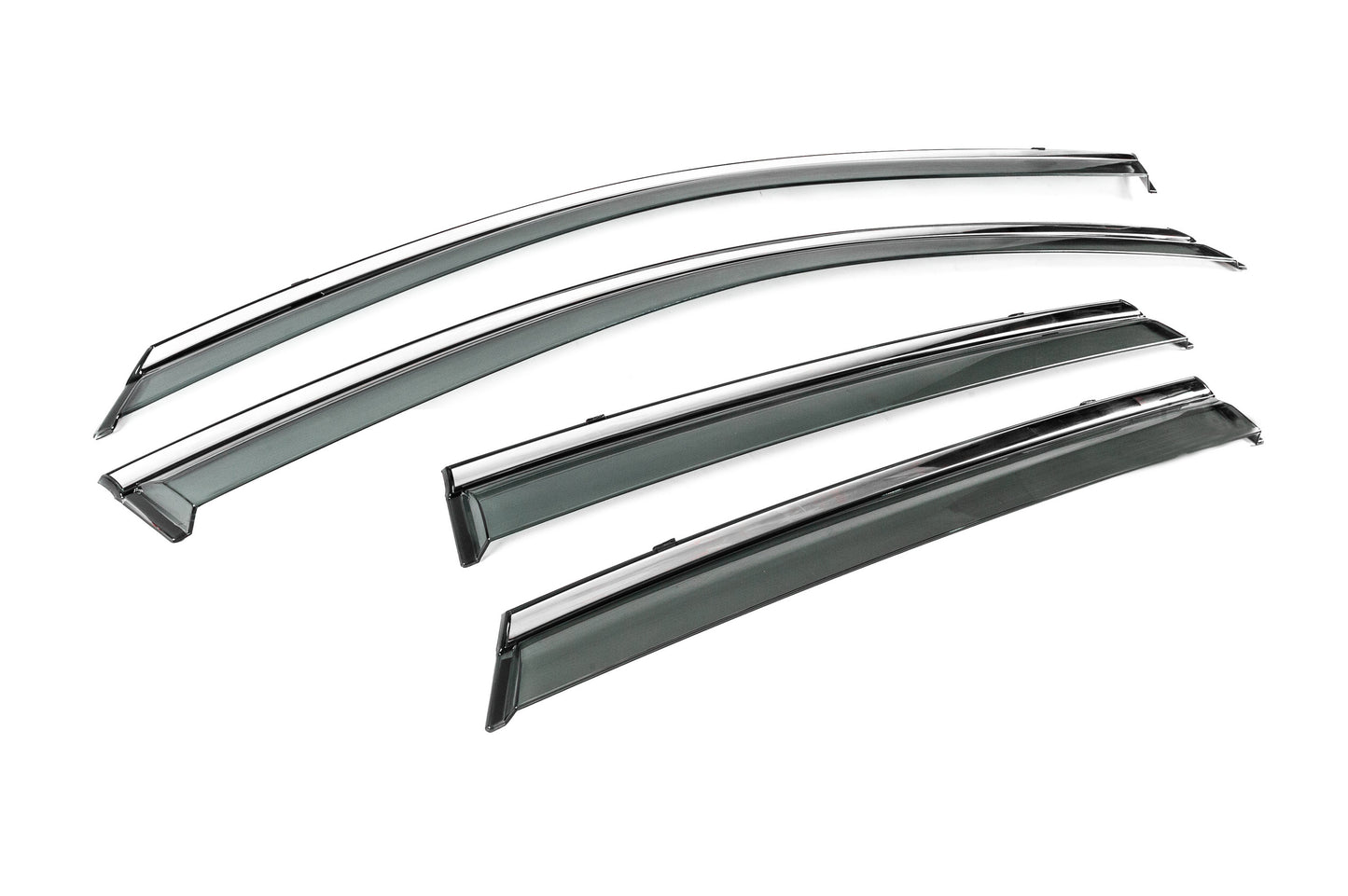 Window Deflectors with Chrome Trim Niken Luxury (HB, 4 pcs) for Audi A3 2020- - image 3