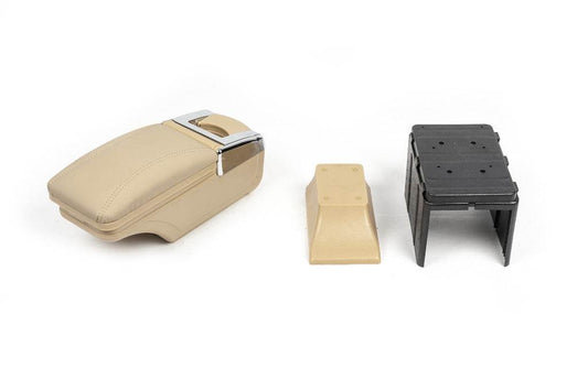 Universal armrest with cup holder (beige) - Reelken Auto