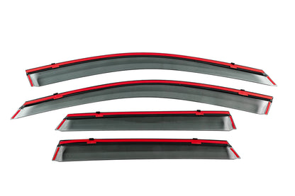 Window Deflectors with Chrome Trim Niken Luxury (HB, 4 pcs) for Audi A3 2020- - image 4