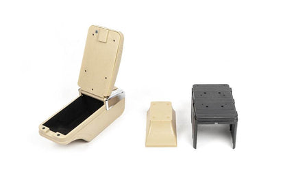 Universal armrest with cup holder (beige) - Reelken Auto