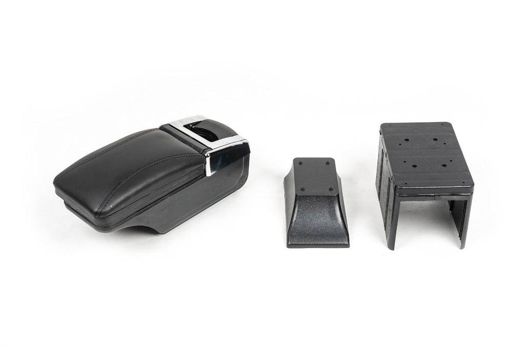 Universal armrest with cup holder (black) - Reelken Auto