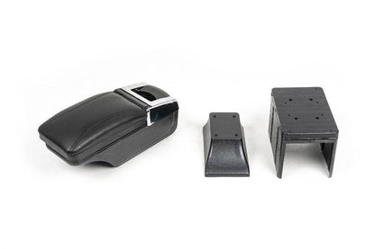 Universal armrest with cup holder (black) - Reelken Auto