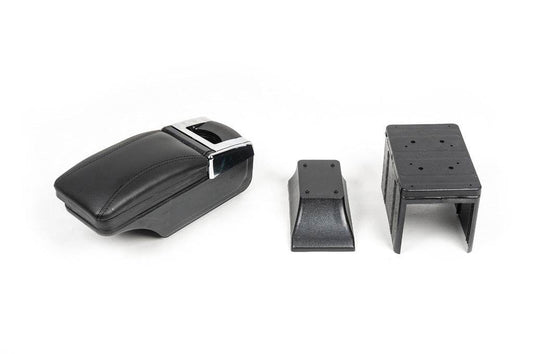 Universal armrest with cup holder (black) - Reelken Auto