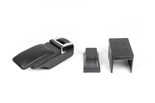 Universal armrest with cup holder (black) - Reelken Auto