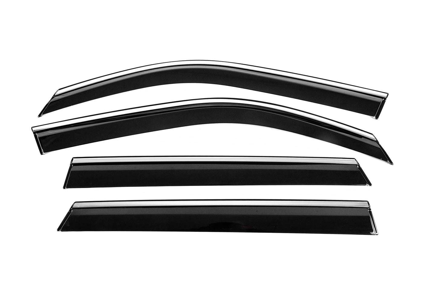 Window Deflectors with Chrome Trim Niken Luxury (4 pcs) for Renault Duster 2024- - image 2
