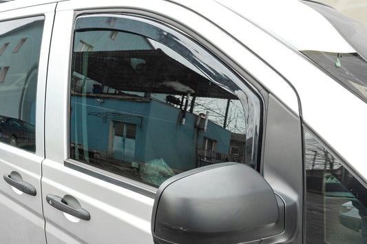 In-Channel Wind Deflectors Niken Luxury (2 pcs) for Mercedes Vito W639 2004-2014 - image 1