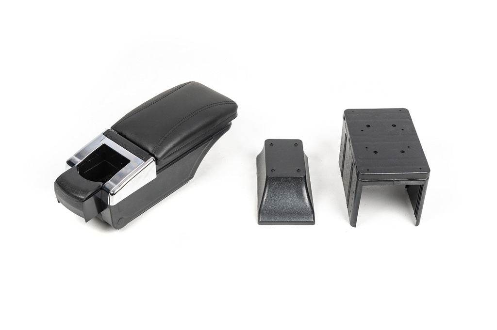 Universal armrest with cup holder (black) - Reelken Auto