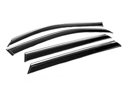 Window deflectors with chrome trim (4 pcs, Niken) for Dacia Duster 2024- - image 7