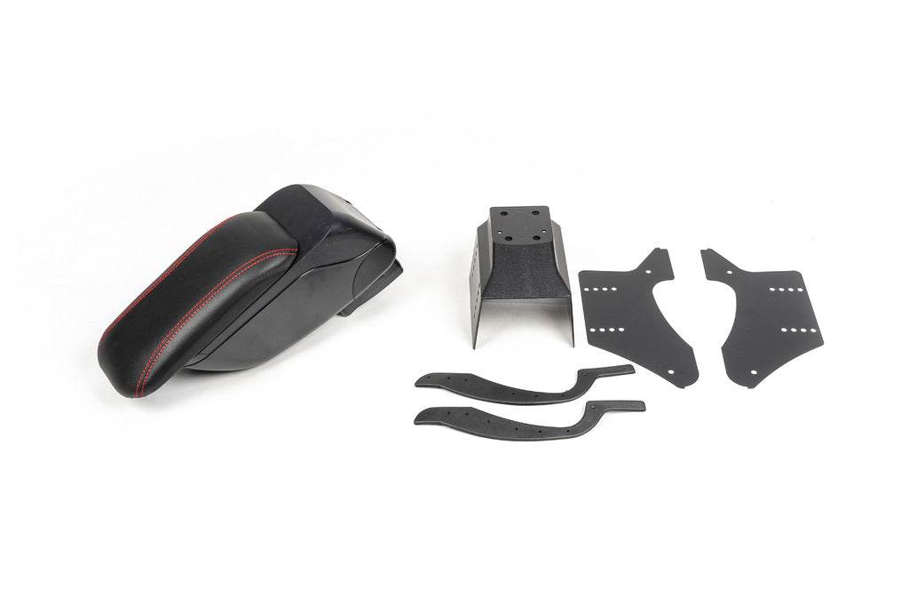 Universal armrest (black with red) - Reelken Auto