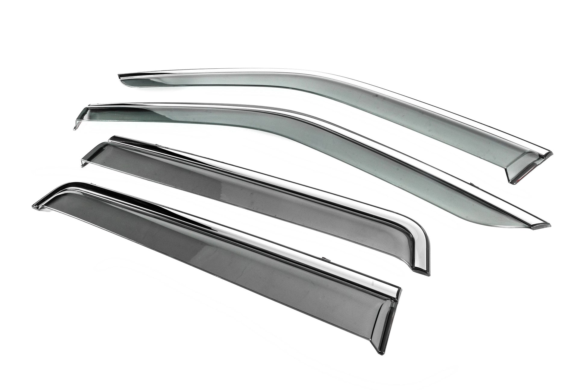 Window Deflectors with Chrome Trim Niken Luxury (4 pcs) for Land Rover Freelander II 2006-2014 - image 2