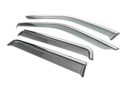 Window Deflectors with Chrome Trim Niken Luxury (4 pcs) for Land Rover Freelander II 2006-2014 - image 2