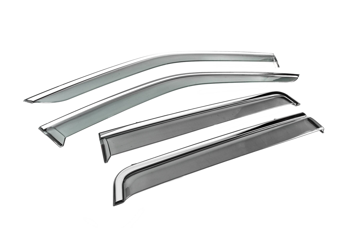 Window Deflectors with Chrome Trim Niken Luxury (4 pcs) for Land Rover Freelander II 2006-2014 - image 3