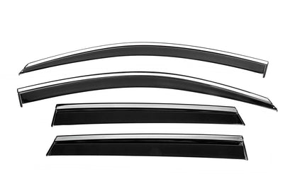 Window Deflectors with Chrome Trim Niken Luxury (4 pcs) for Seat Ateca 2016- - image 1