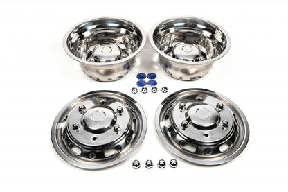 Stainless Steel Wheel Covers Exclusive V1 (2-piece, 4 pcs) for Mercedes Sprinter W907/W910 2018- - image 1
