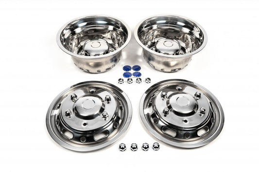 Stainless Steel Wheel Covers Exclusive V1 (2-piece, 4 pcs) for Mercedes Sprinter W907/W910 2018- - image 1