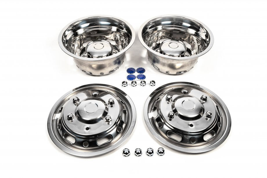 Stainless Steel Wheel Covers Exclusive V1 (2-piece, 4 pcs) for Mercedes Sprinter W907/W910 2018- - image 1