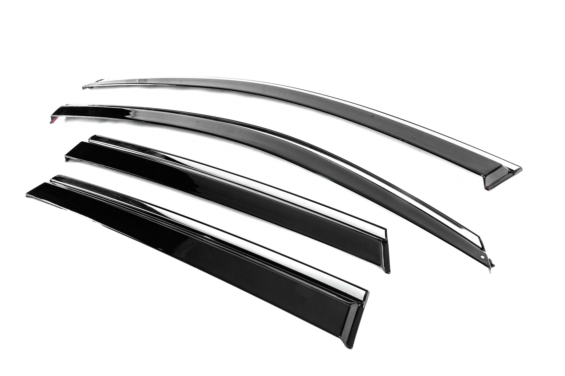 Window Deflectors with Chrome Trim Niken Luxury (4 pcs) for Seat Ateca 2016- - image 2