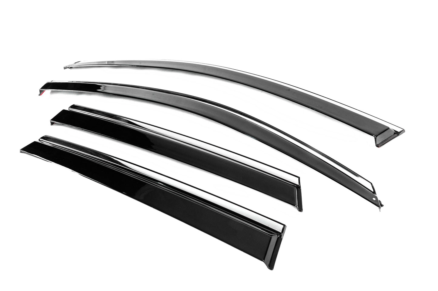 Window Deflectors with Chrome Trim Niken Luxury (4 pcs) for Seat Ateca 2016- - image 2