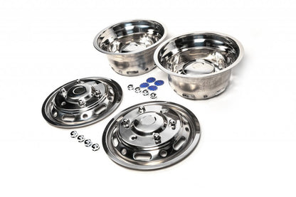 Stainless Steel Wheel Covers Exclusive V1 (2-piece, 4 pcs) for Mercedes Sprinter W906 2006-2018 - image 1