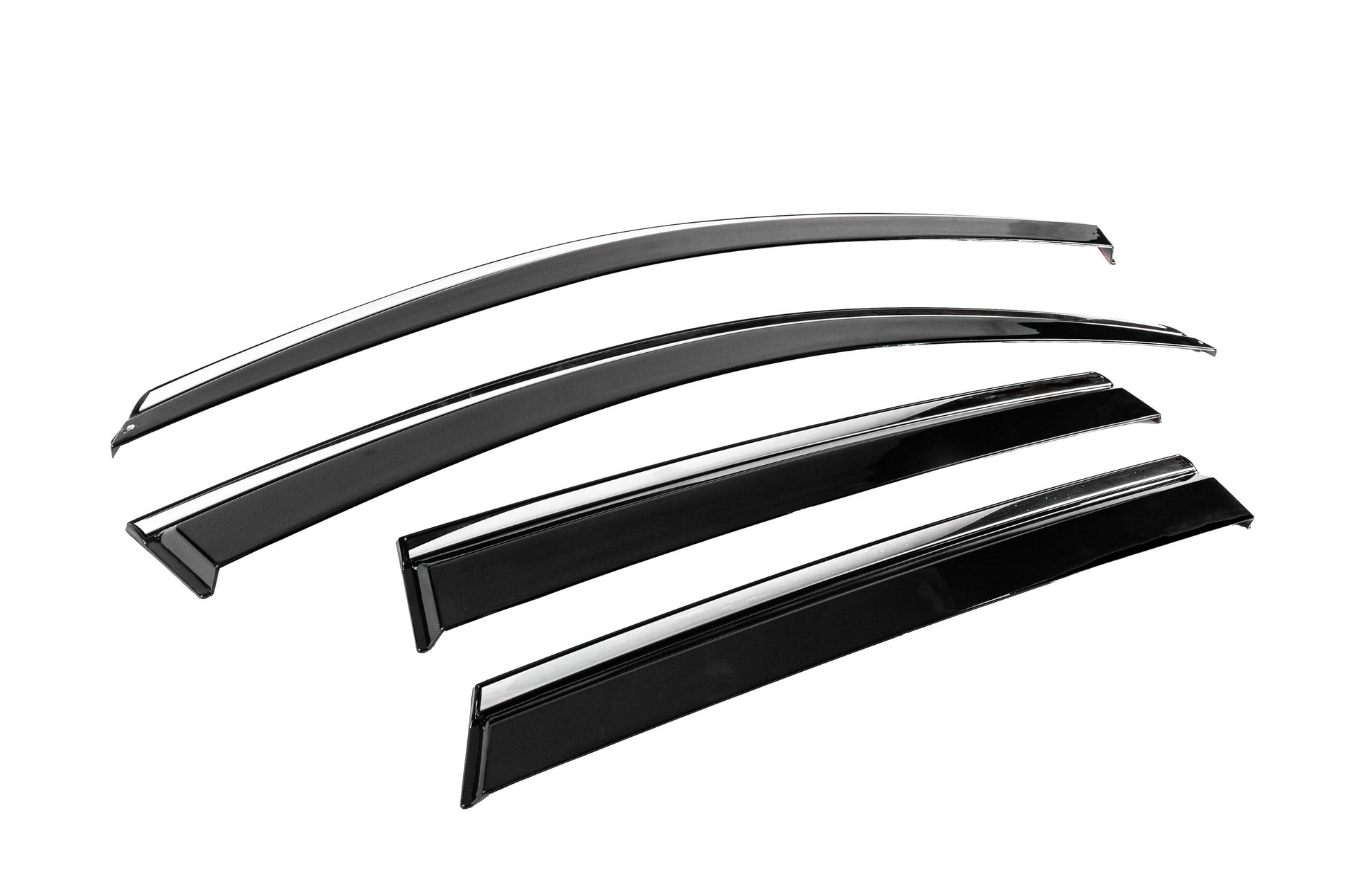 Window Deflectors with Chrome Trim Niken Luxury (4 pcs) for Seat Ateca 2016- - image 3