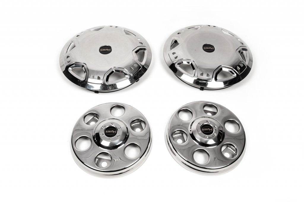 OEM R15 stainless steel hubcaps (2-roller) for Mercedes Sprinter W901/902/903/904/905 1995-2006 - Reelken Auto