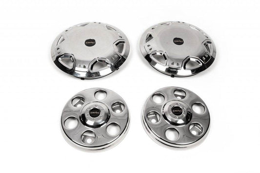 OEM R15 stainless steel hubcaps (2-roller) for Mercedes Sprinter W901/902/903/904/905 1995-2006 - Reelken Auto