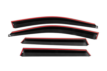 Window Deflectors with Chrome Trim Niken Luxury (4 pcs) for Seat Ateca 2016- - image 4