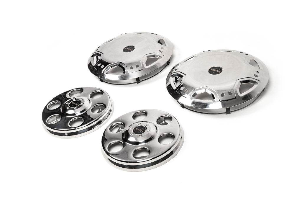 OEM R15 stainless steel hubcaps (2-roller) for Mercedes Sprinter W901/902/903/904/905 1995-2006 - Reelken Auto