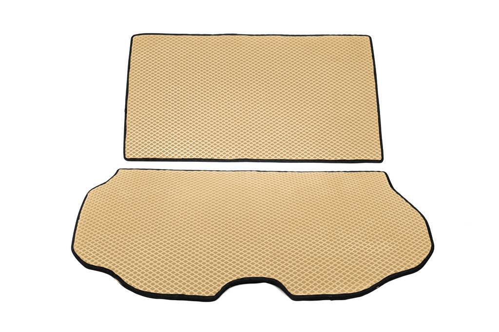 Trunk mat from 2 parts (EVA, Beige) for Volvo XC70 2007-2013 - Reelken Auto