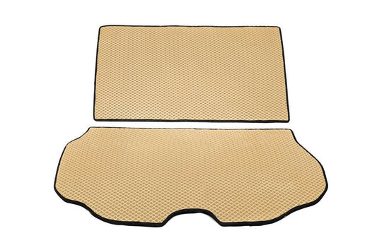 Trunk mat from 2 parts (EVA, Beige) for Volvo XC70 2007-2013 - Reelken Auto