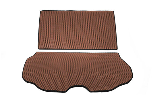 Trunk Mat 2-Piece (EVA, Brown) for Volvo XC70 2007-2013 - image 1