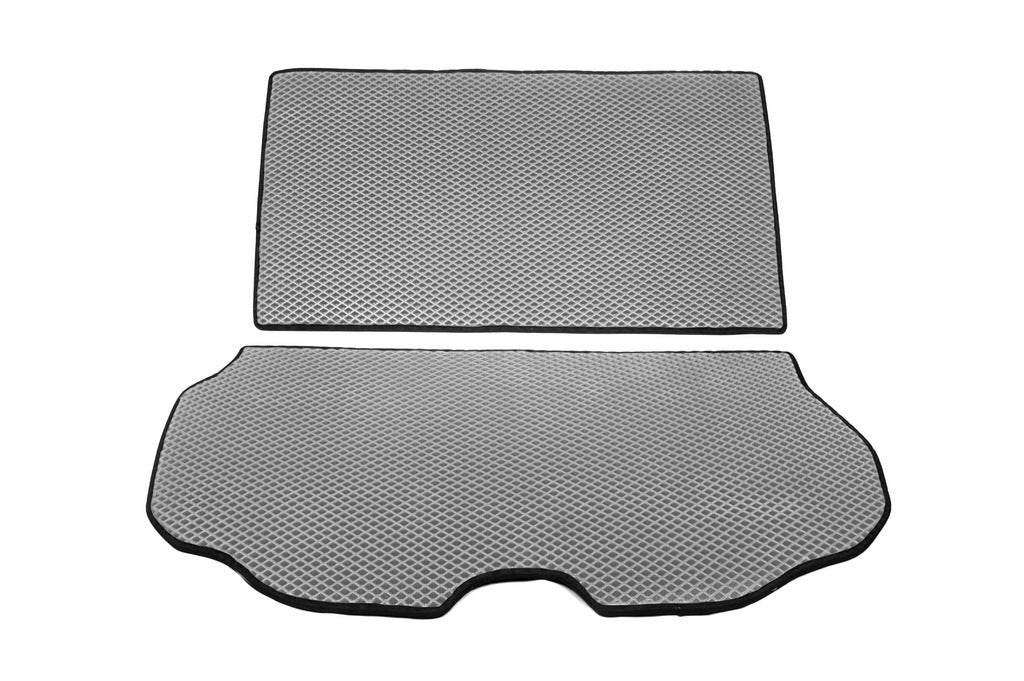 Trunk mat from 2 parts (EVA, Gray) for Volvo XC70 2007-2013 - Reelken Auto