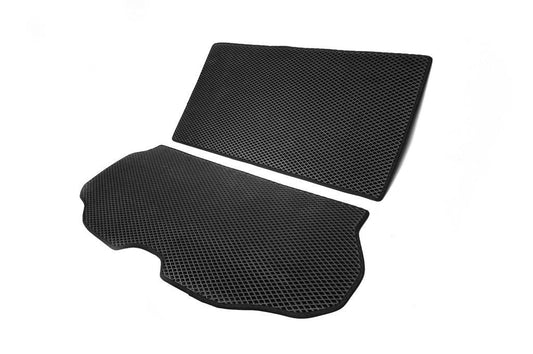 Trunk mat with 2 parts (EVA, black) for Volvo XC70 2007-2013 - Reelken Auto