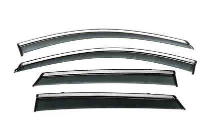 Window Deflectors with Chrome Trim Niken Luxury (4 pcs) for Buick Encore 2013-2019 - image 1