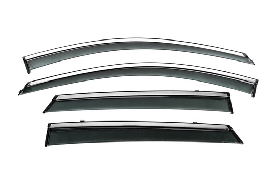 Window Deflectors with Chrome Trim Niken Luxury (4 pcs) for Buick Encore 2013-2019 - image 1
