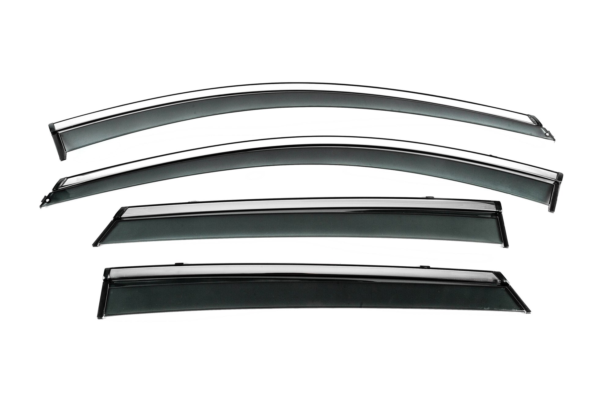 Window Deflectors with Chrome Trim Niken Luxury (4 pcs) for Opel Mokka 2012-2021 - image 1