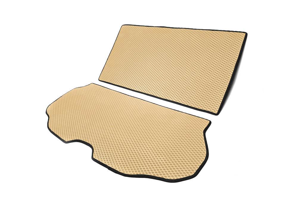 Trunk mat from 2 parts (EVA, Beige) for Volvo XC70 2007-2013 - Reelken Auto