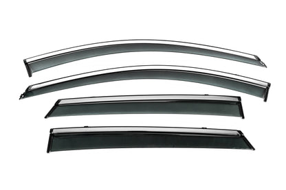Window Deflectors with Chrome Trim Niken Luxury (4 pcs) for Opel Mokka 2021- - image 1
