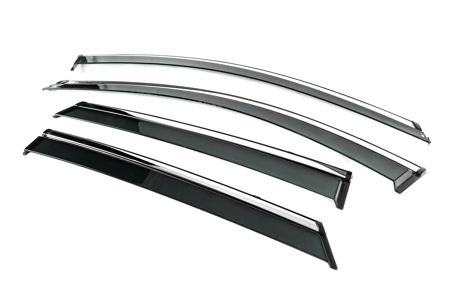 Window Deflectors with Chrome Trim Niken Luxury (4 pcs) for Buick Encore 2013-2019 - image 2