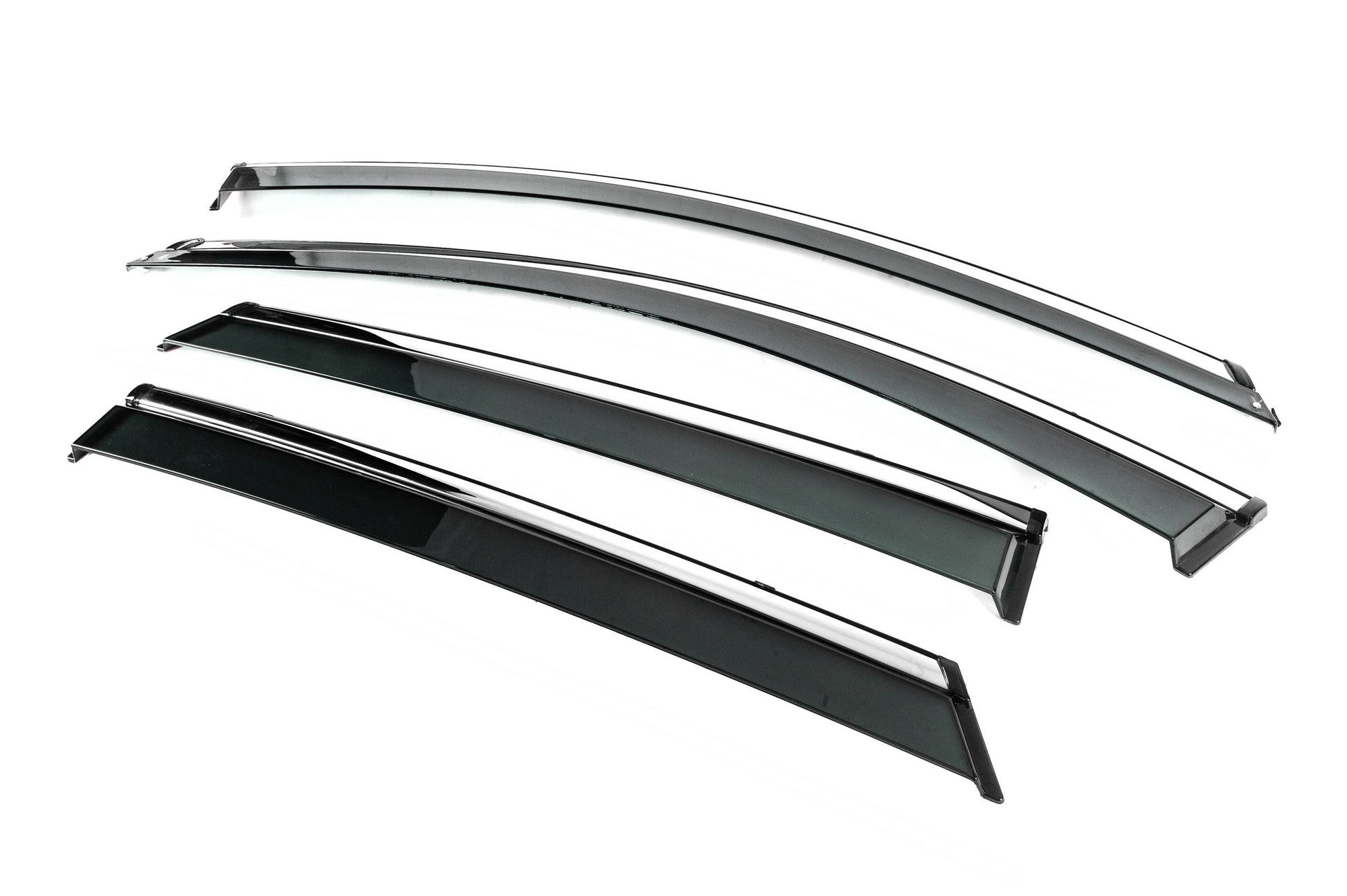 Window Deflectors with Chrome Trim Niken Luxury (4 pcs) for Buick Encore 2013-2019 - image 2