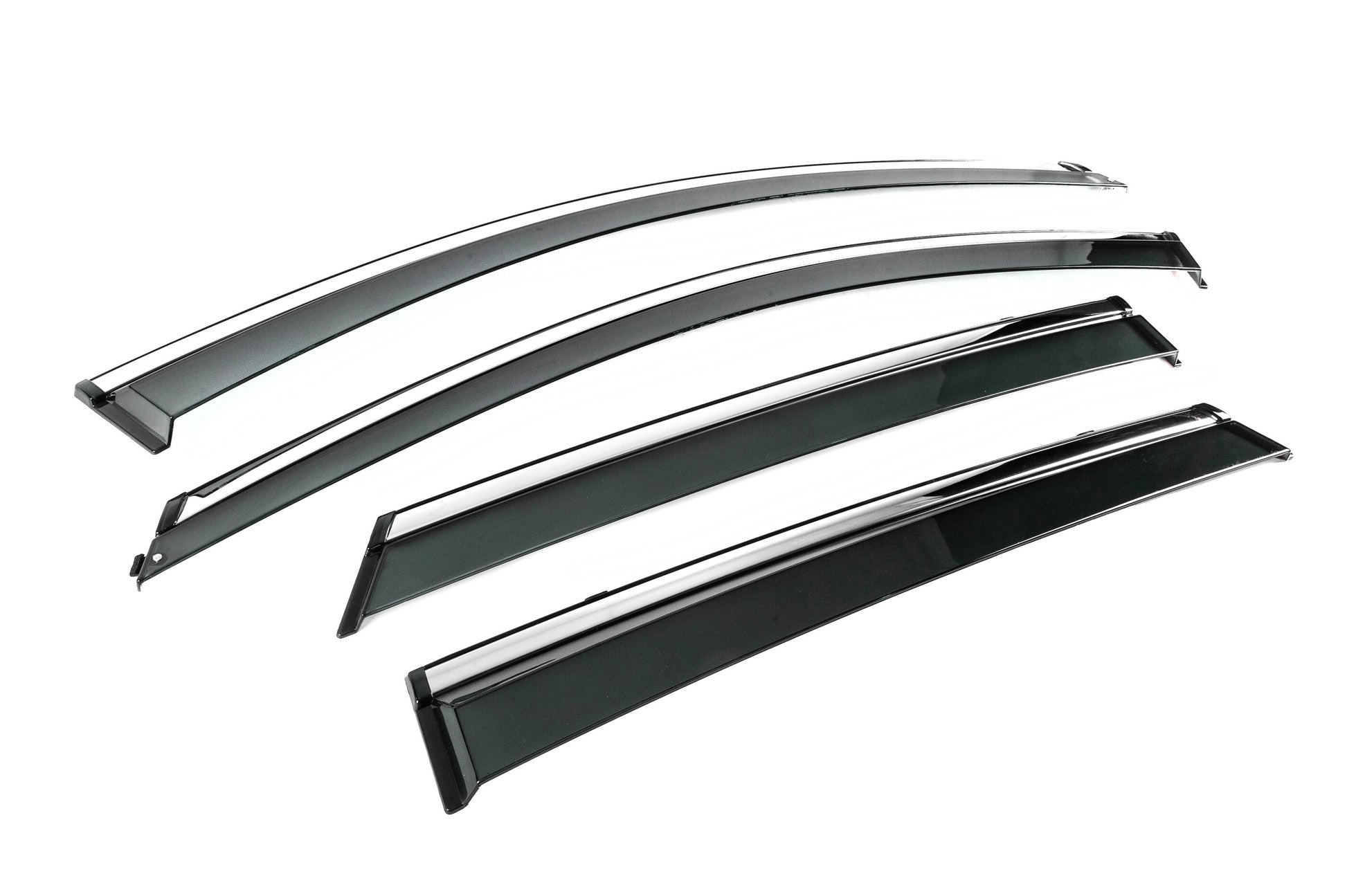 Window Deflectors with Chrome Trim Niken Luxury (4 pcs) for Buick Encore 2013-2019 - image 3