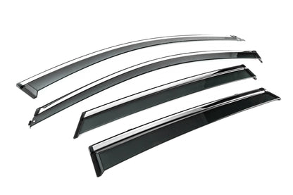 Window Deflectors with Chrome Trim Niken Luxury (4 pcs) for Opel Mokka 2021- - image 3