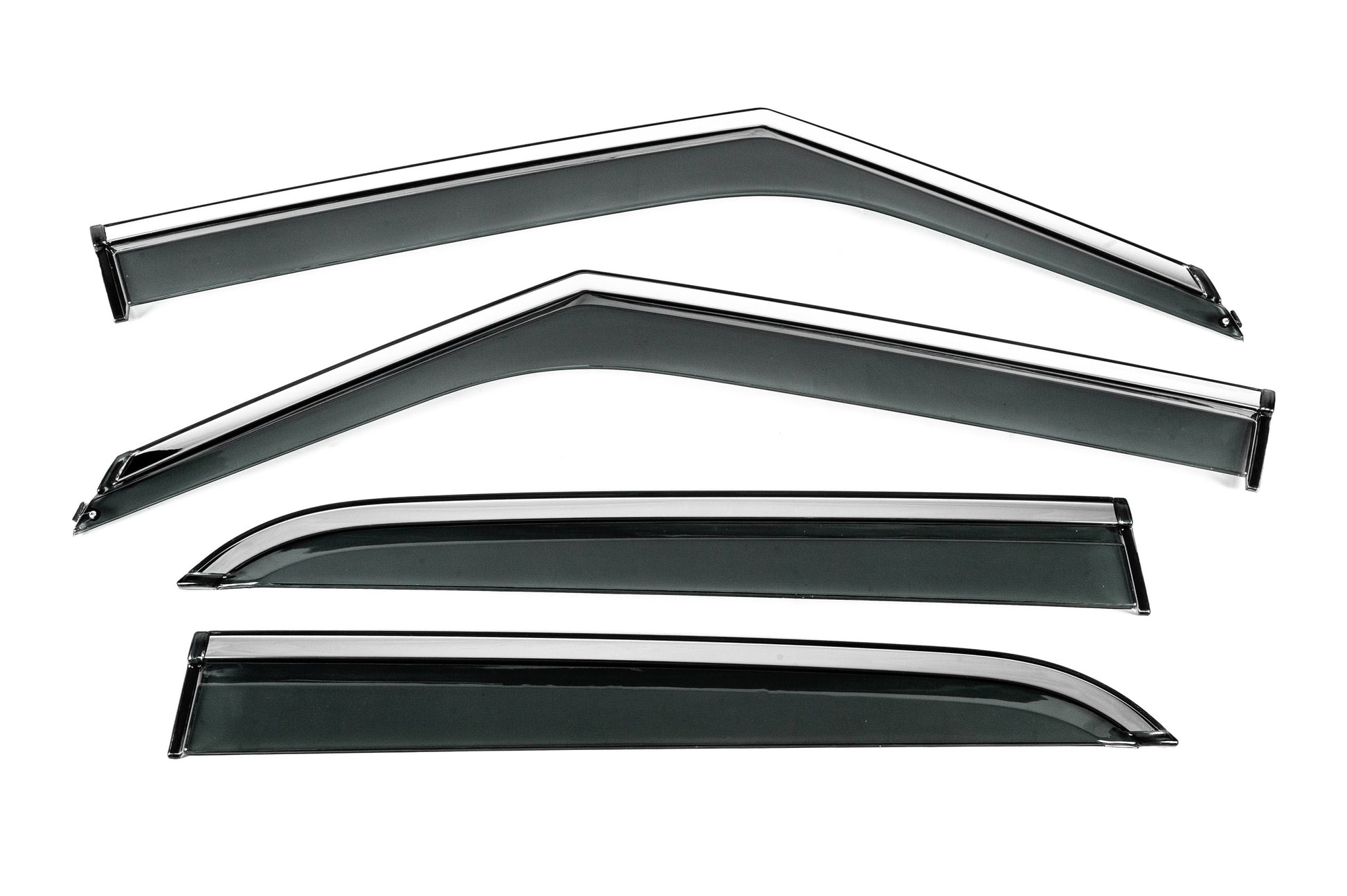 Window Deflectors with Chrome Trim Niken Luxury (4 pcs) for Chevrolet Trailblazer 2020- - image 1