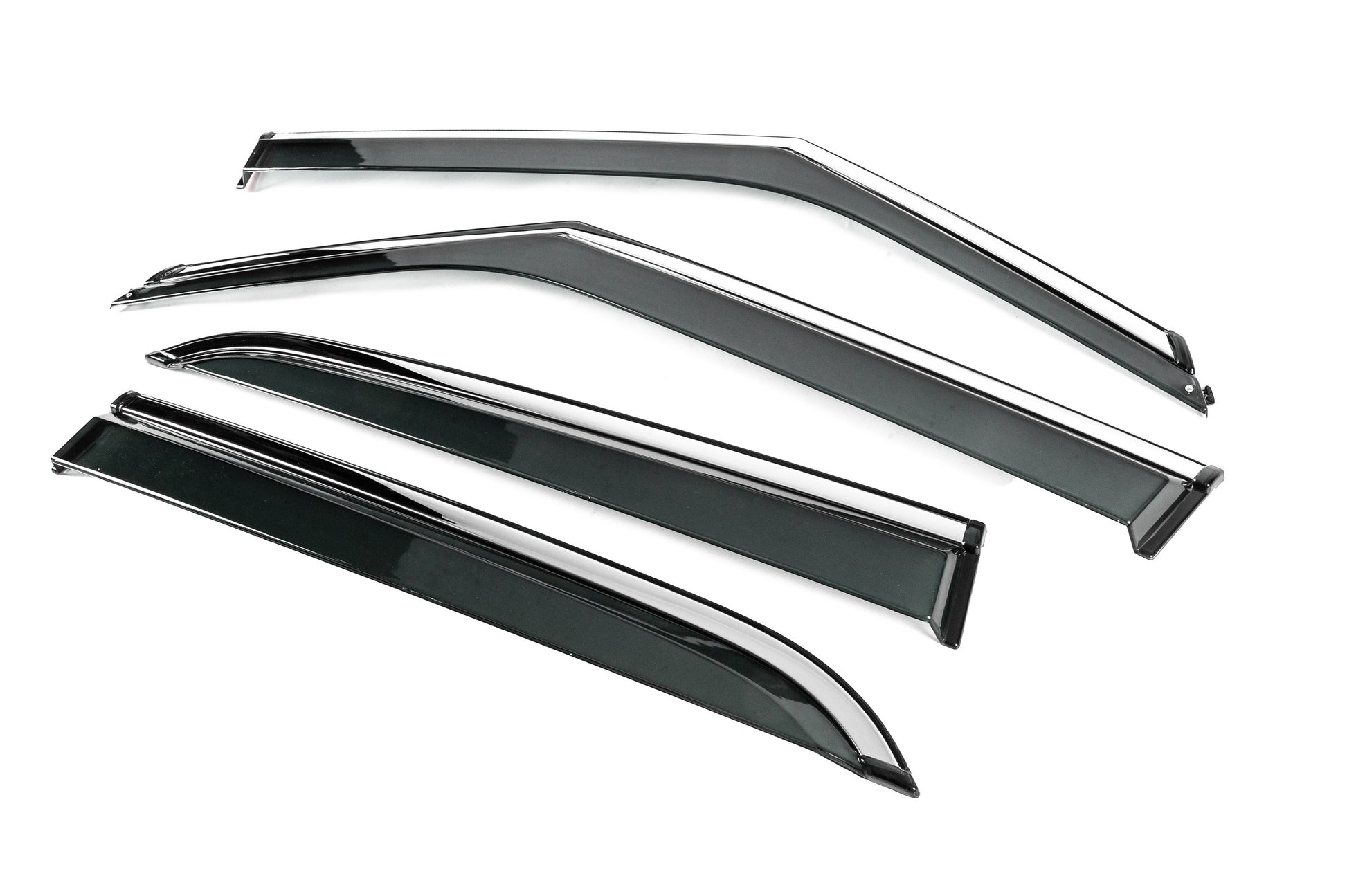 Window Deflectors with Chrome Trim Niken Luxury (4 pcs) for Chevrolet Trailblazer 2020- - image 2