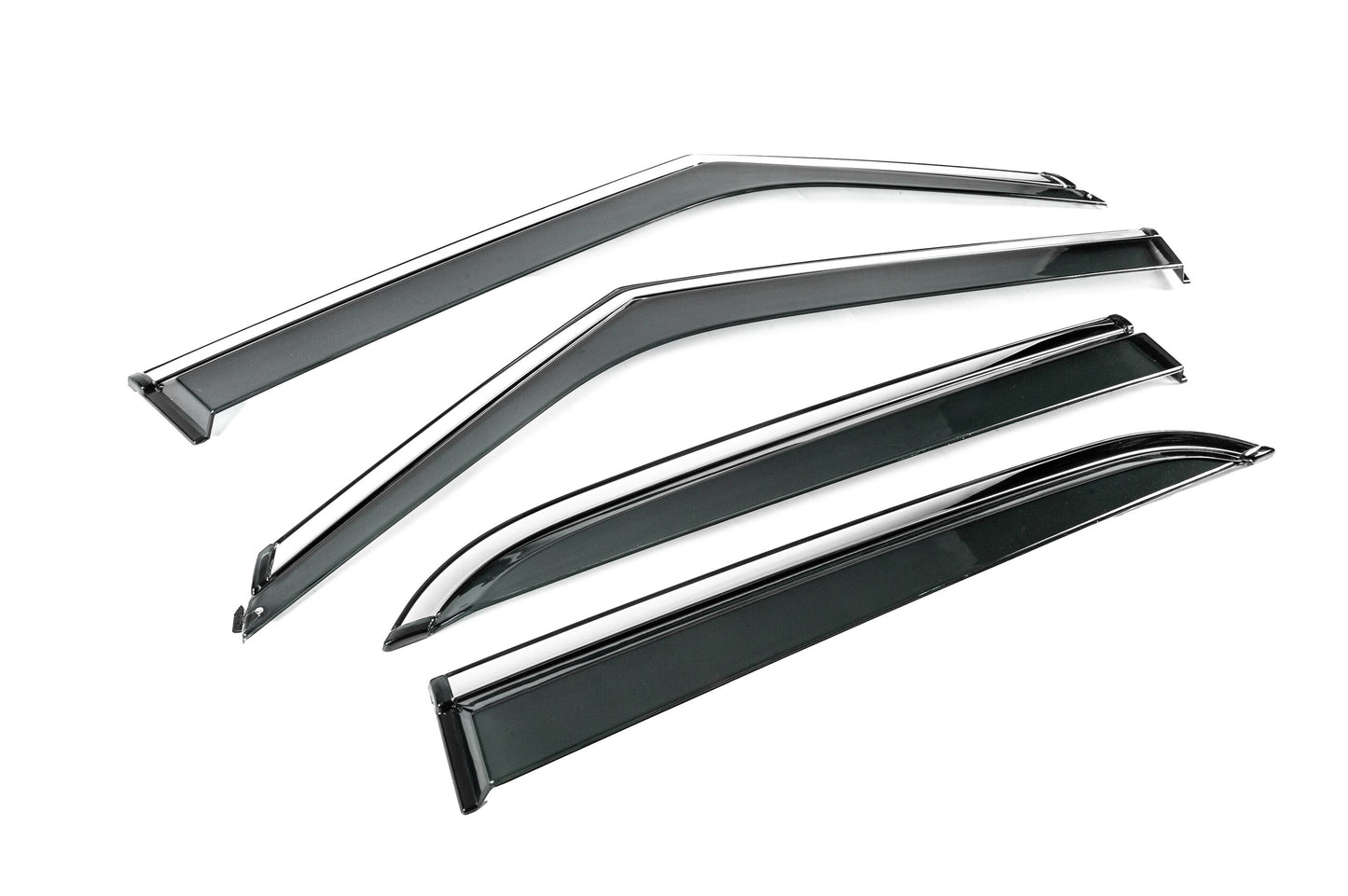 Window Deflectors with Chrome Trim Niken Luxury (4 pcs) for Chevrolet Trailblazer 2020- - image 3