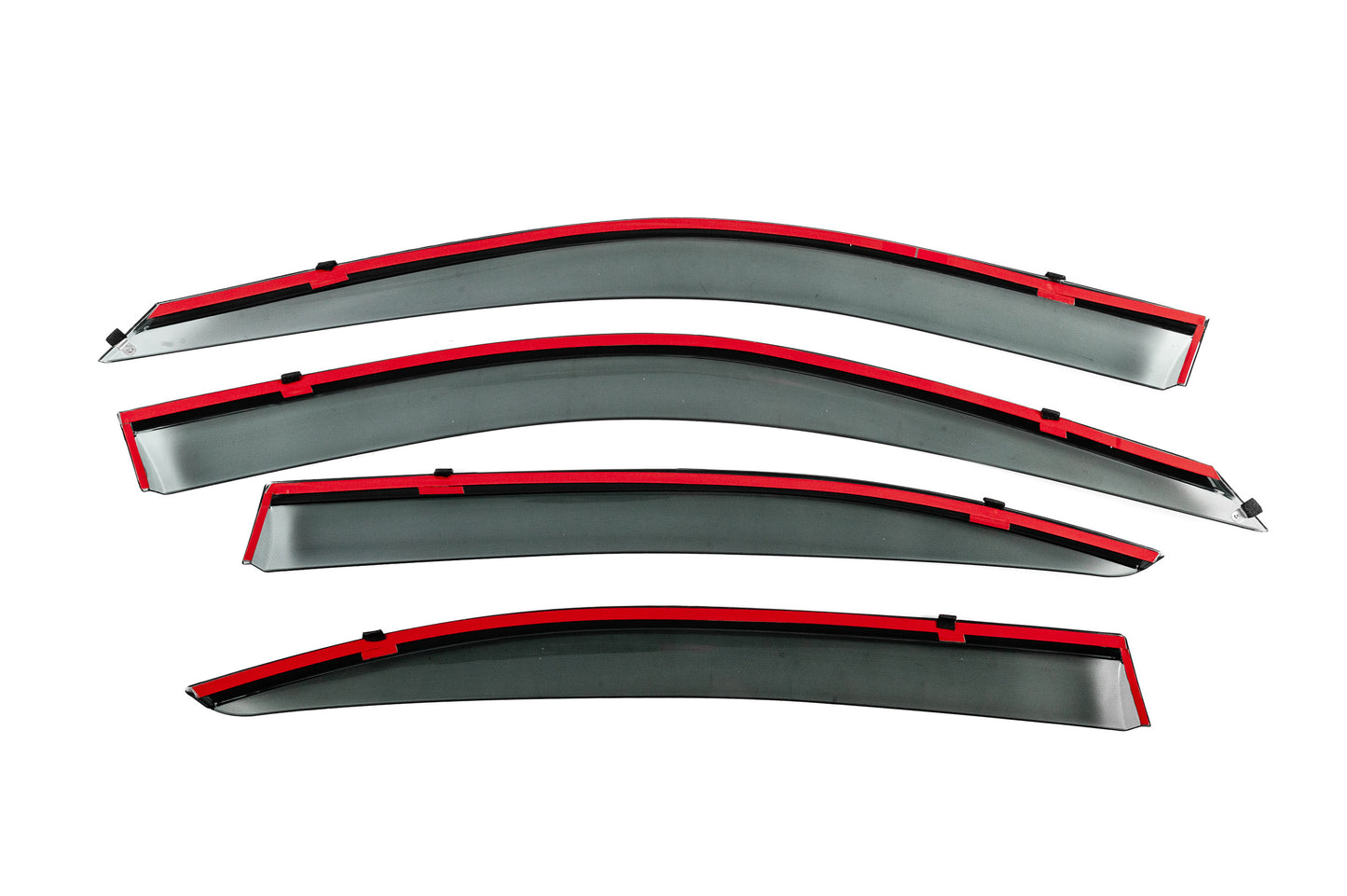 Window Deflectors with Chrome Trim Niken Luxury (4 pcs) for Hyundai Elantra (HD) 2006-2011 - image 4