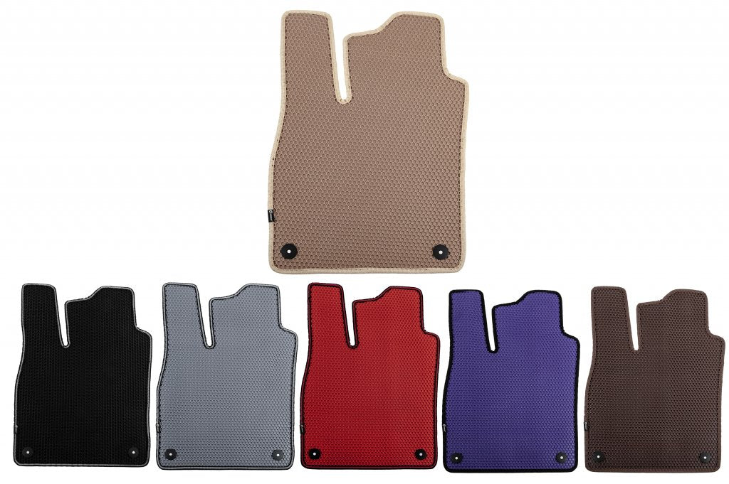 Rubber Floor Mats Carsuit V1 (2 Rows, Beige) for Citroen C-4 Picasso 2013-2022 - image 1