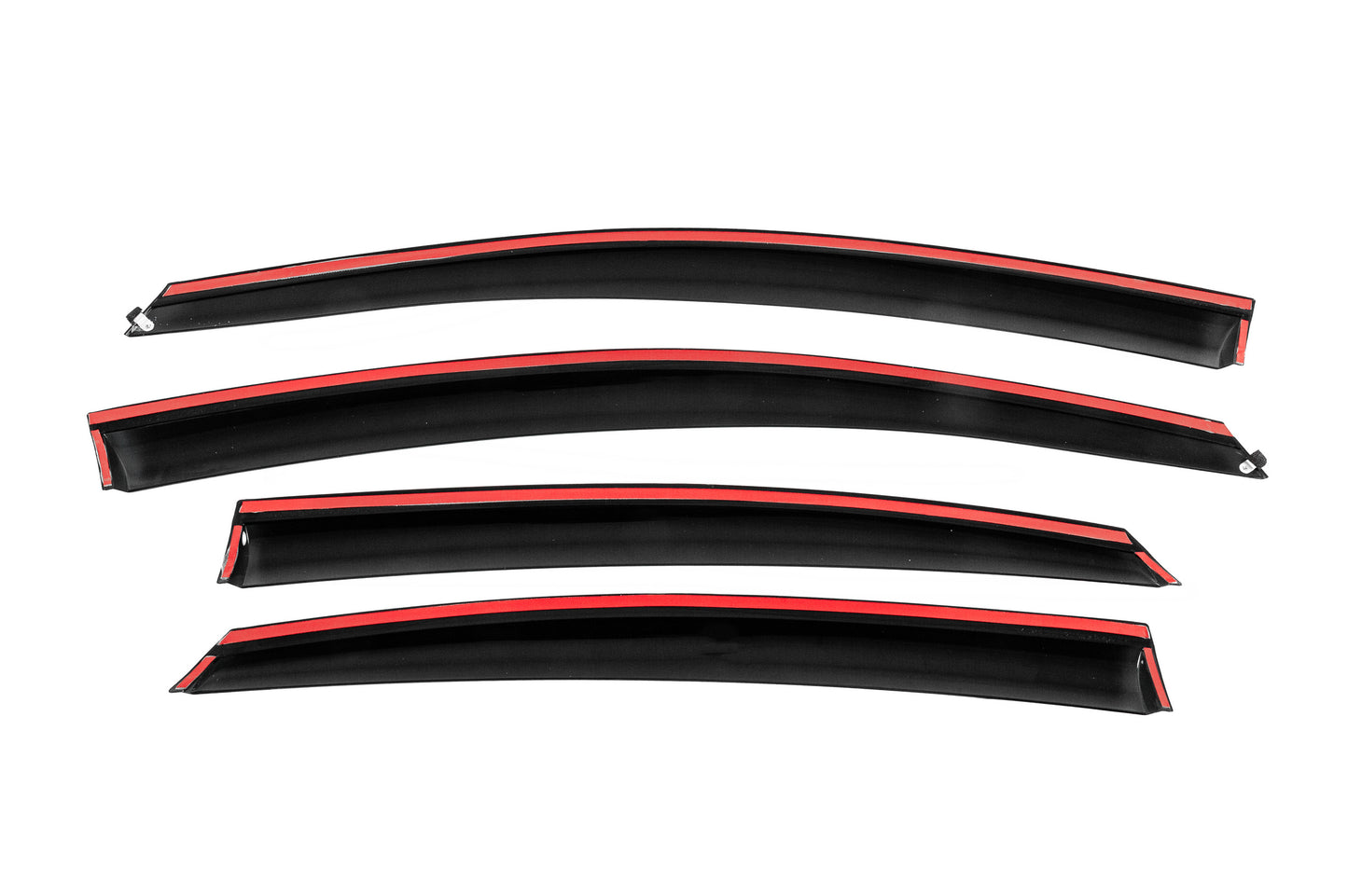 Window Deflectors with Chrome Trim Niken Luxury (4 pcs) for Hyundai Sonata LF 2014-2019 - image 4