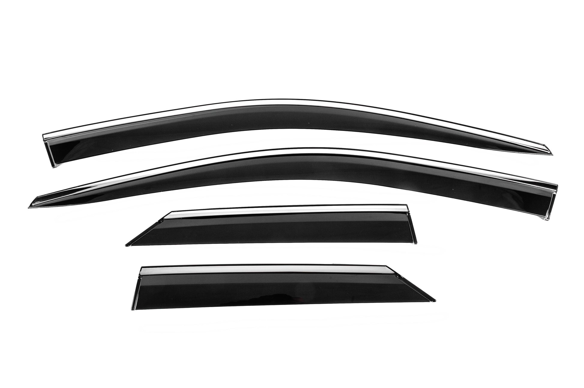 Window Deflectors with Chrome Trim Niken Luxury (4 pcs) for Toyota C-HR 2023- - image 1